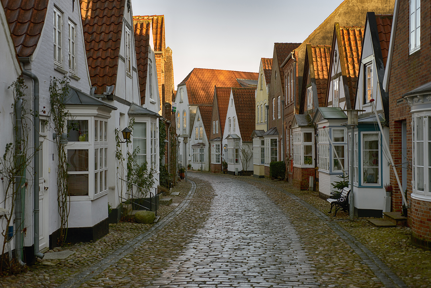 Billede af nogle huse i Tønder