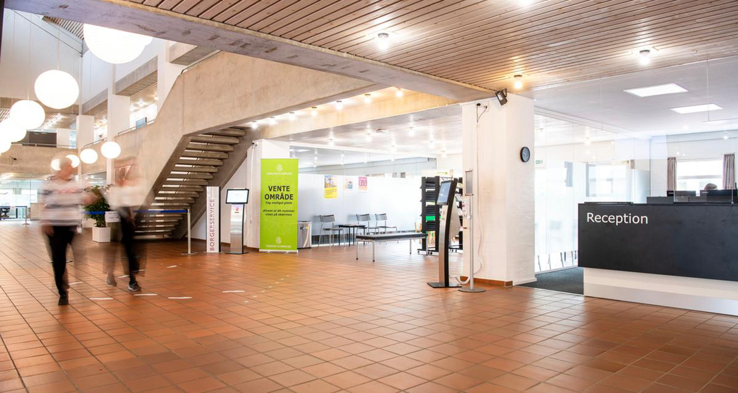 Receptionen på Tønder Rådhus